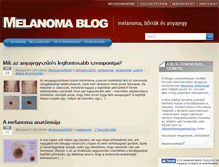 Tablet Screenshot of melanomablog.hu